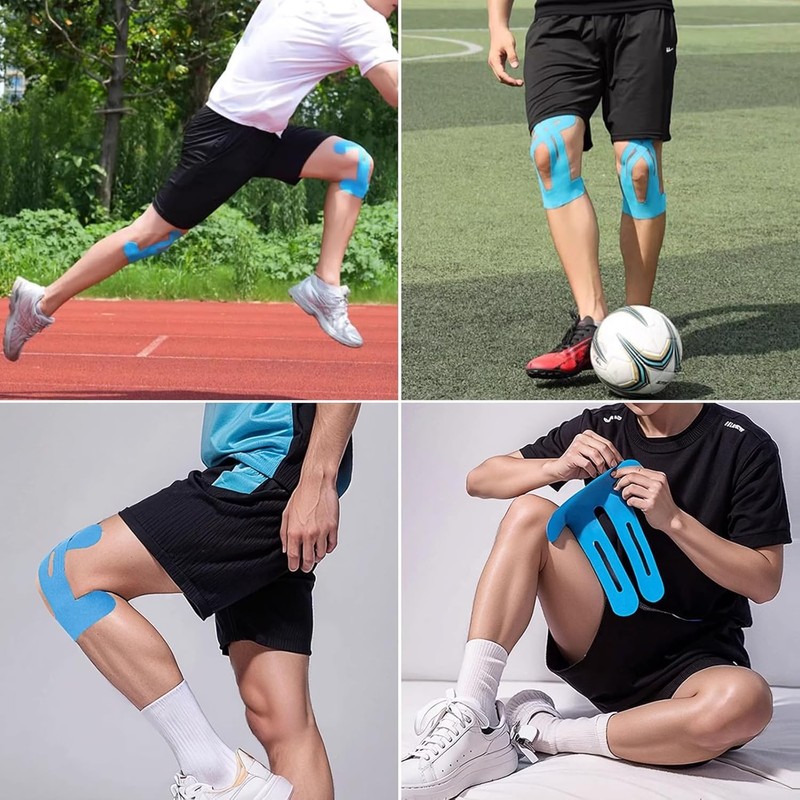 Precut Kinesiology Sports Tape for Elbow Support, 8 Pcs Athletic