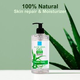 Pure Aloe Vera Gel 100% Natural 200 ml 7.03 fl oz DIY Cosmetics Face & Body care Moisturiser Hair repair After sun Soothing gel Wax Aftercare Canary Islands