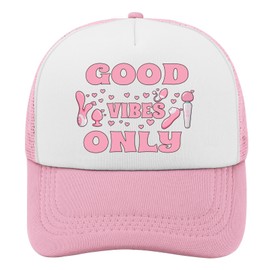 Funny Toy Trucker Hat Unisex Adult Trucker hat Camping caps for Boyfriends (Pink)