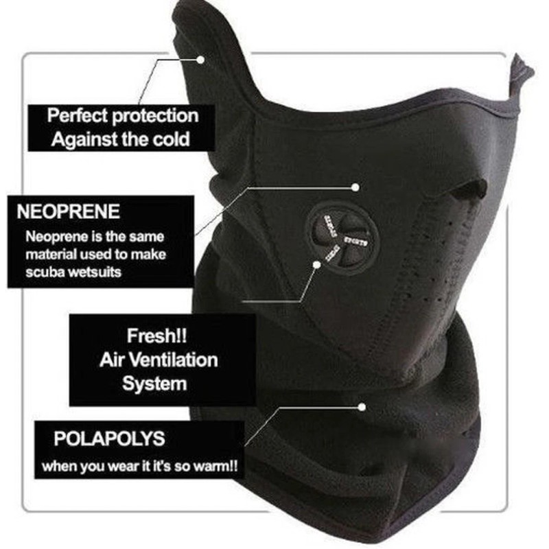 Unbranded Winter Ski Balaclava Cycling Bandana Breathable Face Mask Motorcycle
