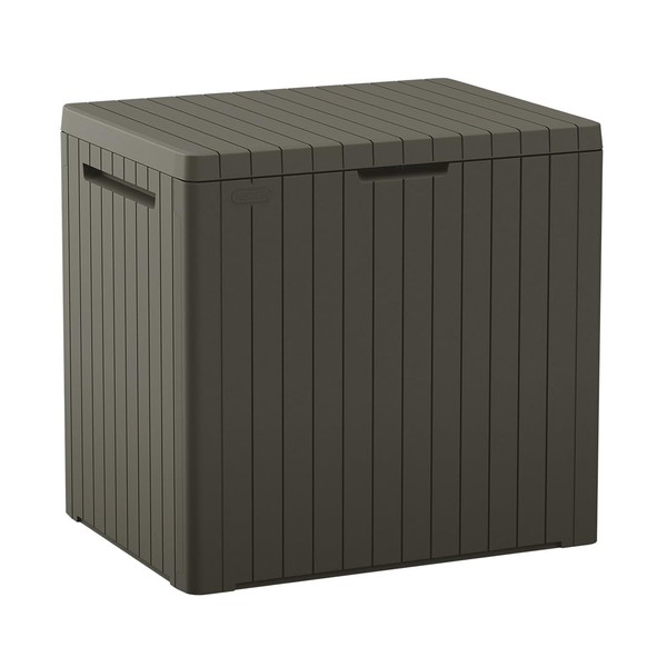 Keter City 30 Gallon Resin Outdoor Storage Box and Patio