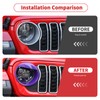 Linksip Angry Eye Headlight Covers Compatible with 2024 2025+ Jeep