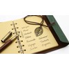EvZ 5 Inch Mini Vintage Leather Journal, Pocket Size Refillable