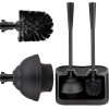 UMIEN Toilet Brush & Plunger Set - 18in Steel, No-Rust,
