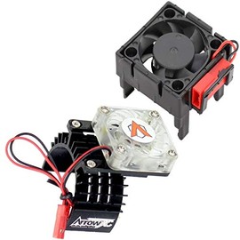 Powerhobby Cooling Fan for Traxxas Velineon VXl-3 ESC + 540 Heatsink Motor Fan Combo Black FITS : Traxxas Slash, Stampede 2WD, RUSTLER & Bandit