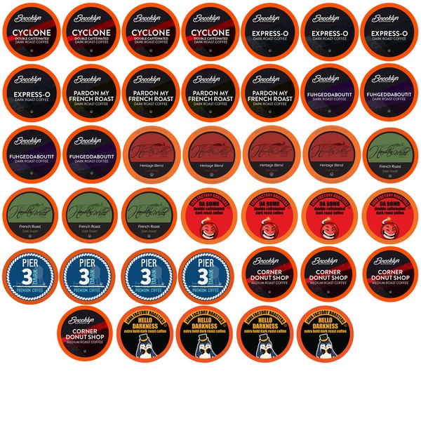 Two Rivers Coffee Bold & Dark Roast Coffee Pods, Compatible