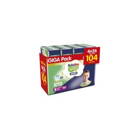 Babylino Pants Cotton Soft Unisex Giga Pack No8 Extra Large 20kg, 104pcs (4 x 89034)