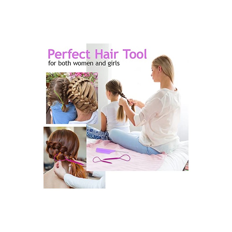MORGLES Topsy Tail Hair Tool, Hair Braiding Tool for DIY
