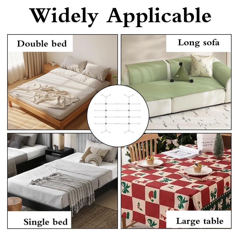 VLYX Bed Sheet Clips, 2 Pcs Fitted Sheet Clips for