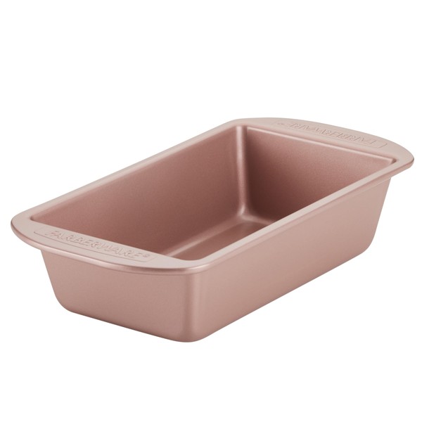 Farberware - Molde antiadherente para pan de carne, 22,8 x 12,7 cm, color oro rosa
