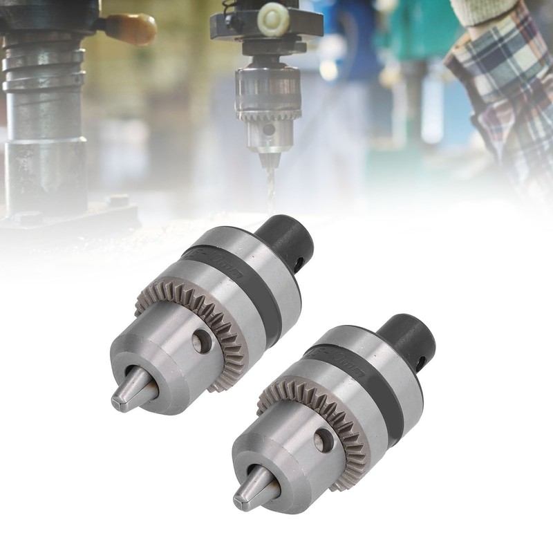 2 Set Heavy Duty Drill Chuck 3 Claw Aluminum Alloy