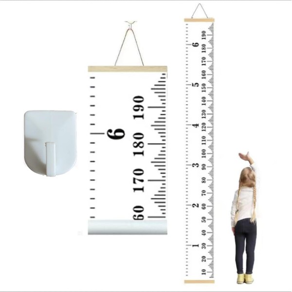 Kids Growth Chart Height Measuring Chart, Hangable and Removable Wall