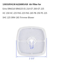 HUSWELL Air Filter Fuel Line Repower Tune-Up Kit for Echo SRM210 SRM225 ES-210, GT-200, GT-225, HC-150, HC-225, PAS-225 PAS-265 PB-250 PE-225 SHC-225 SRM-265 Echo 90152Y