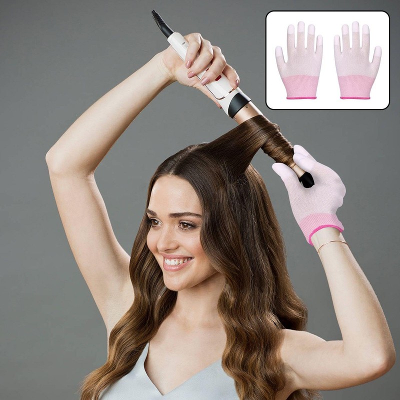3 Pieces Curly Hair Gloves, Heat Resistant Gloves, Hairdressing Salon
