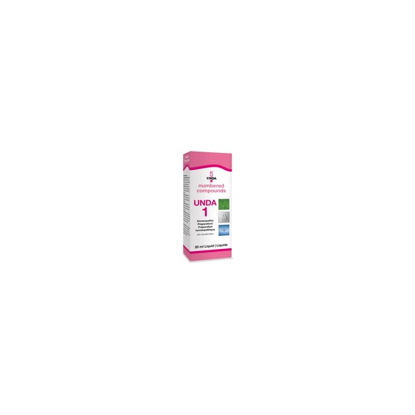UNDA Numbered Compounds UNDA 1 Homeopathic Preparation 20 mL