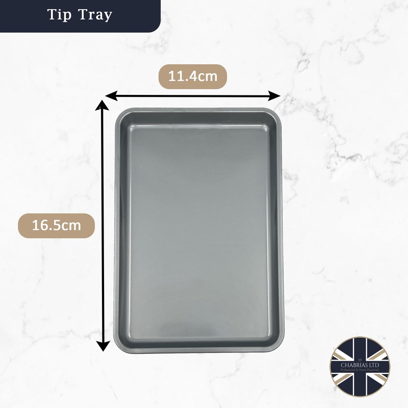Chabrias Ltd Pack of 10 Plastic Rectangle Tip Trays -