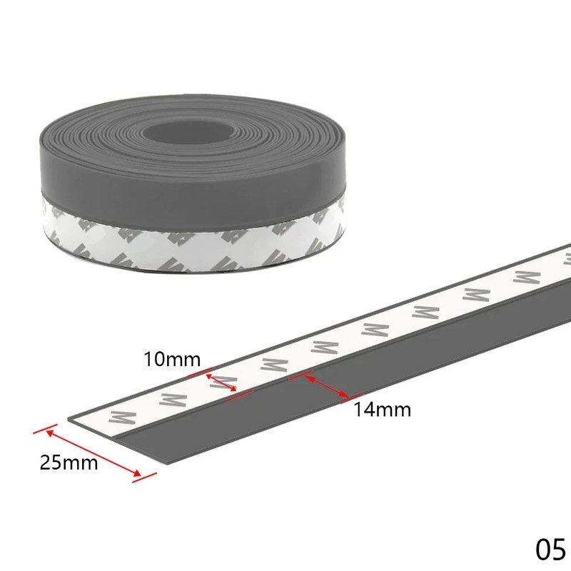 Self-Adhesive Door & Window Sealing Strip for Home – 25mm
