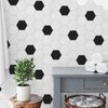 RoomMates TIL4987FLT Black and White Large Hexagon Sticktile