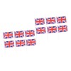 Tofficu 2sets Decorative UK Flags on Stick Small Britain Flag