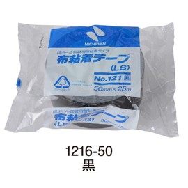 ニチバン 布テープ 50mm×25m巻 1216-50 黒