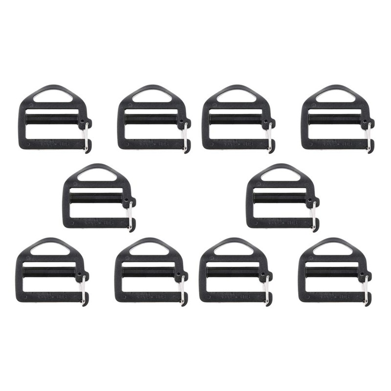 #N/A 10pcs Plastic Webbing Buckles for 25mm Straps Outdoor Backpack