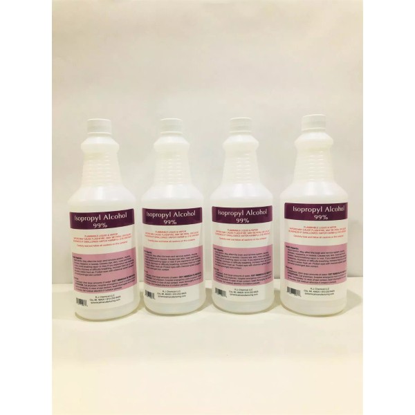 Interstate Chemical ISOPROPYL ALCOHOL 99%-NO IMPURITIES- 4 QTS - 20