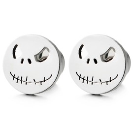 Klein Monster Stud Earrings Men Women Stud Earrings Stainless Steel Earrings 2 Pieces Rock Punk, Stainless Steel Metal, No Gemstone