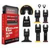 EZARC 7PCS Oscillating Saw Blades, Titanium Multitool Blades for Wood