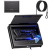 PINEWORLD Gun Safe For Handgun, Gun Case, Biometric Gun Safe