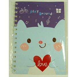 Playground Bear Spiral Bound Notebook (Blue)