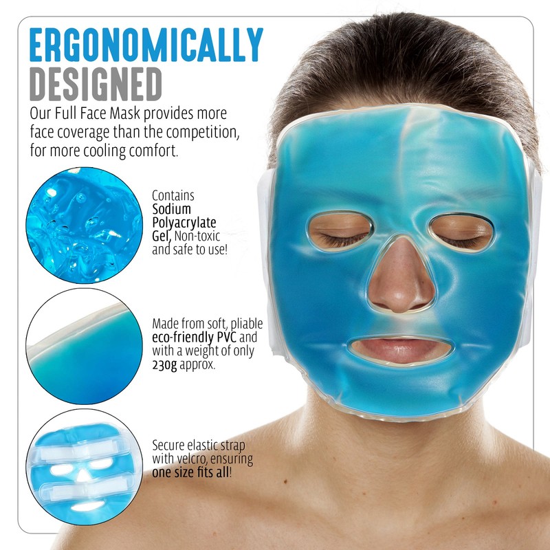 Bramble - Cooling Full Face Gel Masks - Reusable Hot