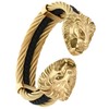 Klapgo Men's Gold Bracelet Viking Lion Head 316 Stainless Steel
