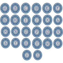 Skip's Garage Custom Monogram Pool Mat #2 - Mosaic Pool Art - 29" - Letter P - Vinyl - Works in Most Pools - Easy Drop-in Installation