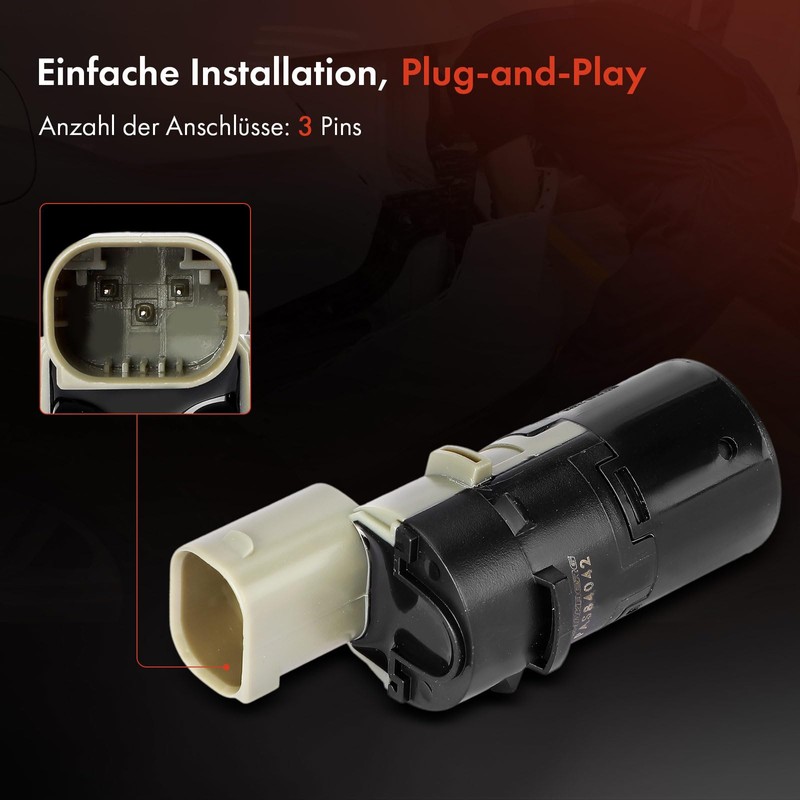 Frankberg Parking Sensor PDC Sensor Front or Rear 3-Pin Compatible