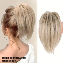 Easy Wear Messy Bun Hair Piece Natural Wavy Claw Clip in Hair Buns Women Chignon Synthetic Hair Bun Extensions Effortless Stylescolor: #M03