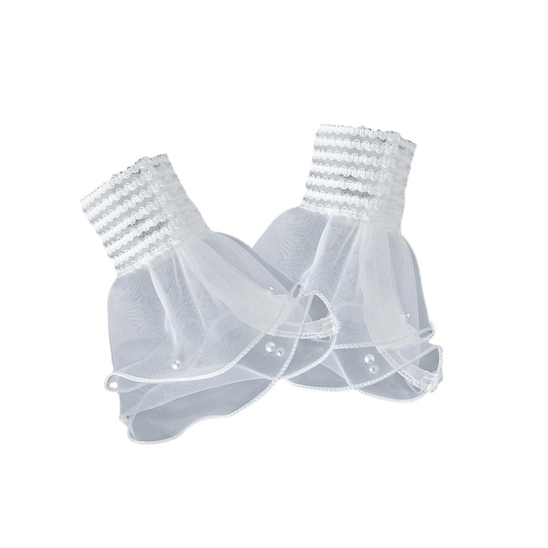 NVOQILIN False Flared Sleeves, Removable Beads, Rivets, Sweaters, Decorative Sleeves,