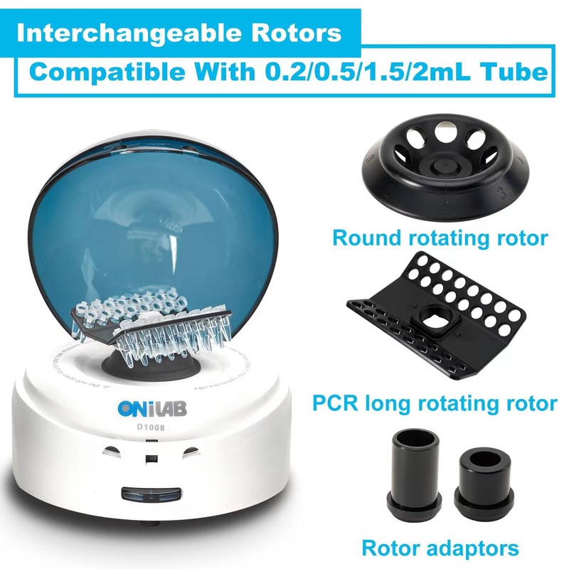 ONiLAB's Scientific Mini Centrifuge 5000RPM, 1360 x g RCF, Lab