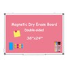 WALGLASS Magnetic Whiteboard 36"x24" Dry Erase White Board for Walls