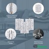 EAI Satin Door Hinges | 4 Inch / 102mm Satin