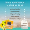 Té natural hawaiano orgánico (colección de té de tres sabores,