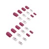 Image Square Beauty Press-On Nails (Ruby Radiance, Medium)