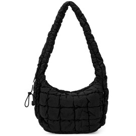 CLUCI Puffer Tote Bag for Women, Large Quilted Crossbody Bag, Lightweight Puffy Hobo Bag Shoulder Bag Tote Purse