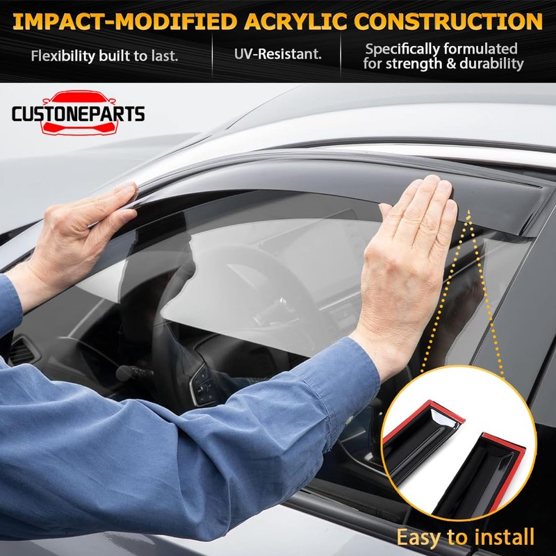 Window Visors Shade Sun Rain Guards FIT 2014-2020 Nissan Rogue