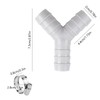 2 Sets Universal Washing Machine Y-Shaped Drain Hose Splitter -Fitting,Connector