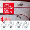 AutoLöc Power Accessories Brushed Billet Aluminum Maltese Cross Car Window