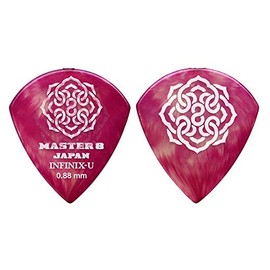 MASTER 8 JAPAN IFU-JZ088 INFINIX-U JAZZ with Hard Grip 0.88mm Guitar Pick x 10 Sheets
