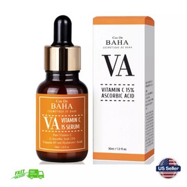Vitamin C Serum 15% with Aloe Vera, Arbutin, Hyaluronic Acid - Korean Skincare