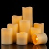 RY King Large Flameless Candle Set of 9 (D 3"