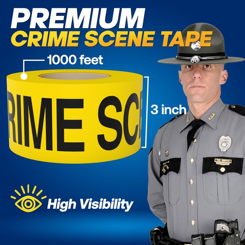 Crime Scene Do Not Cross Tape 3 inch X 1000