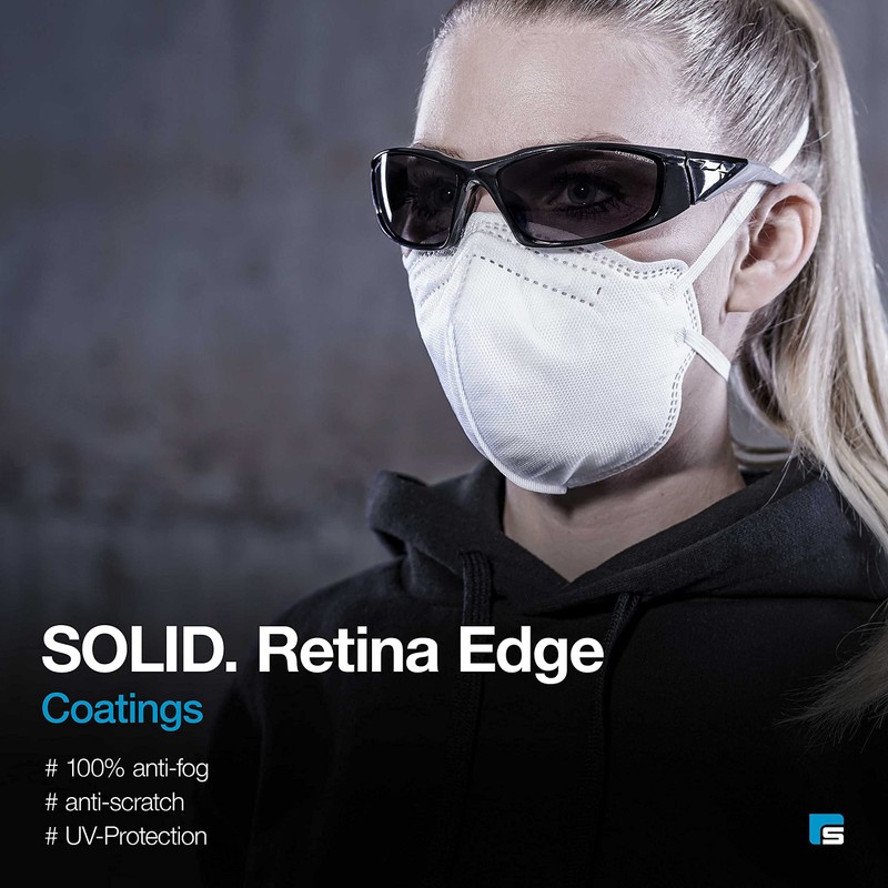 SolidWork Solid Safety Glasses with Tinted Lenses for Sunny Days,